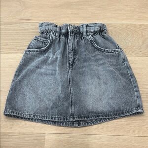 Zara Kids Gray Denim Skirt